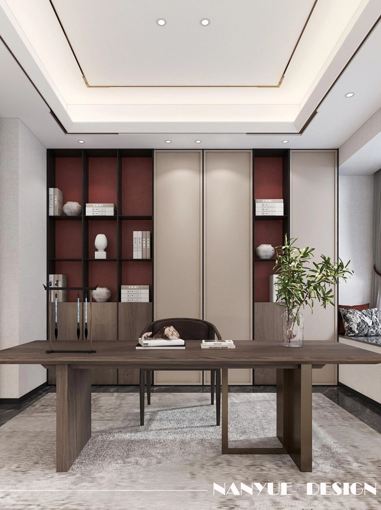 南粵軟裝案例-端莊豐華的新東方風(fēng)情品質(zhì)空間